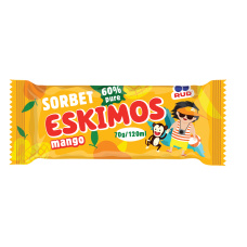 Sorbett mangomaitseline "Eskimos mango", külmutatud, 120ml/70g/30tk (-18С)